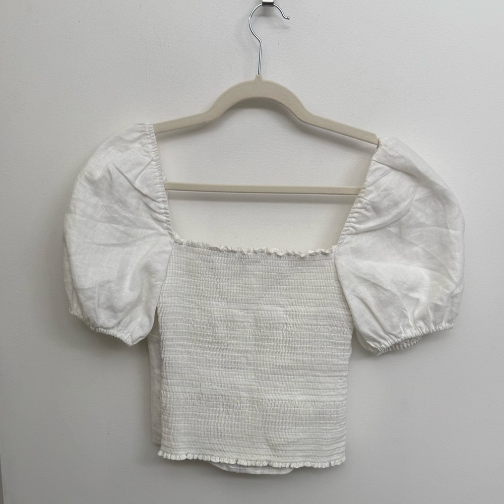 Reformation Cropped Tie Top